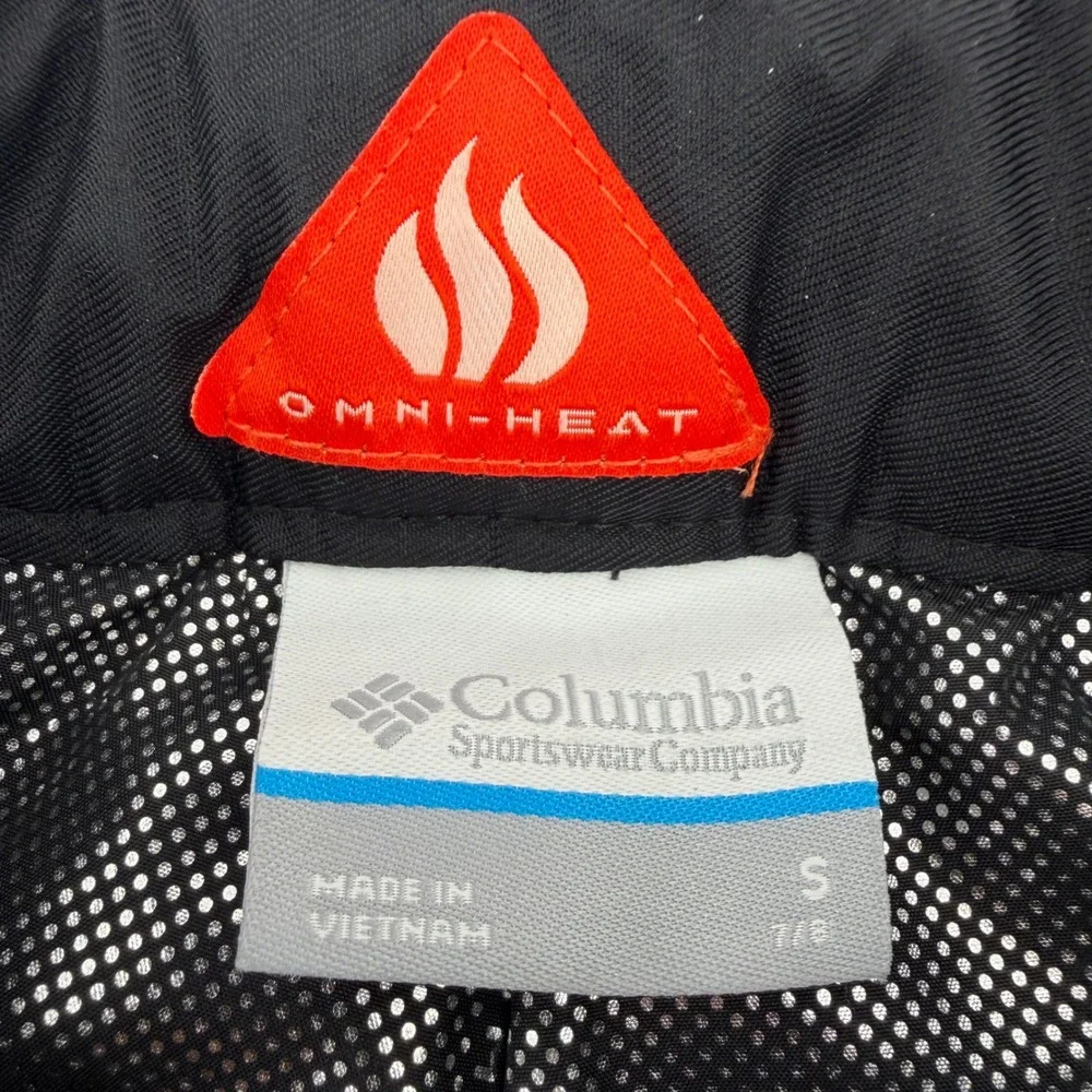Columbia Bugaboo Snow‎ Pants Kids Small 7/8 Black Omni-Heat Waterproof XG8016